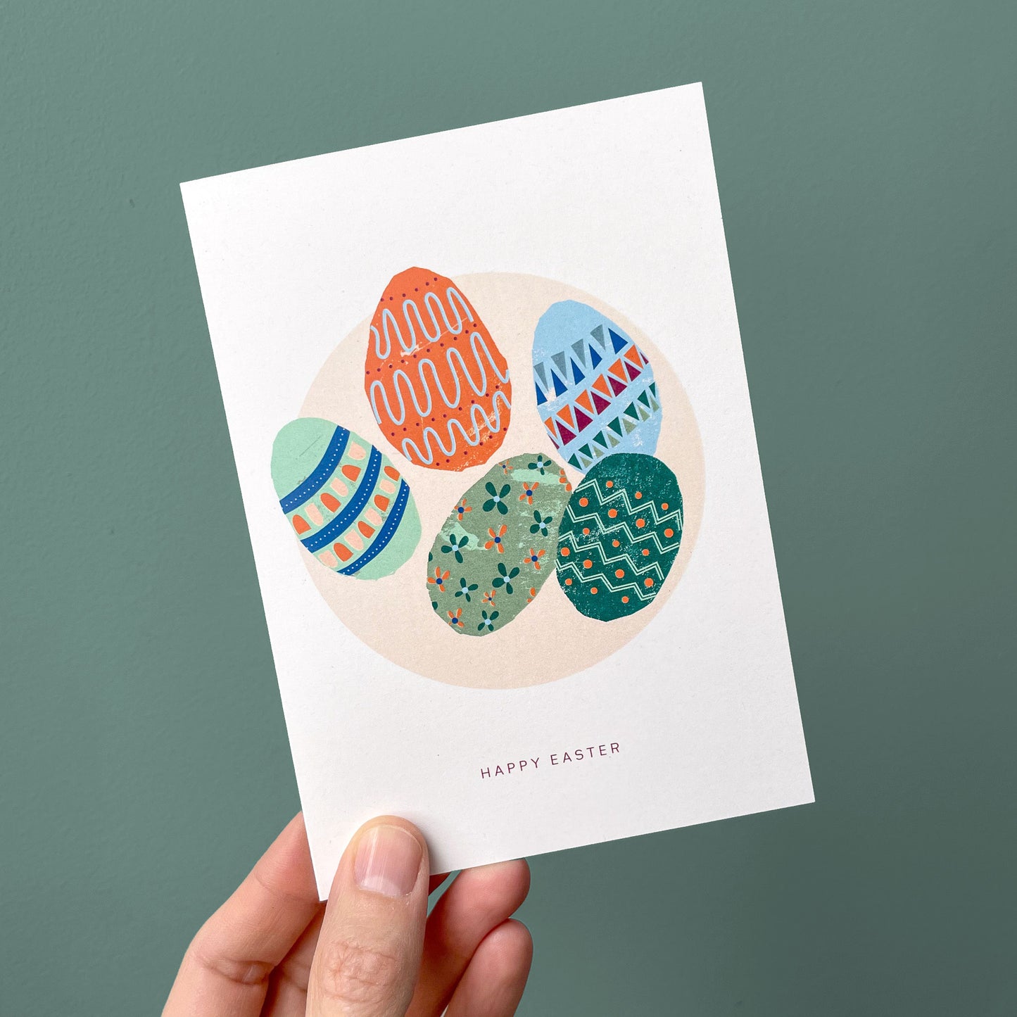 Greeting Card Easter Eggs