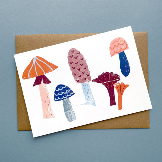 Greeting Card Mushrooms