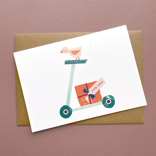 Greeting Card Scooter