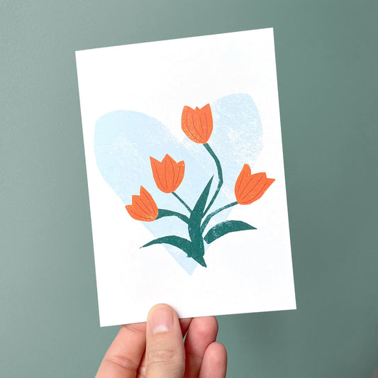 Greeting Card Tulips