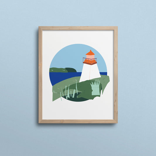 Neils Harbour Lighthouse – 8 x 10 Print