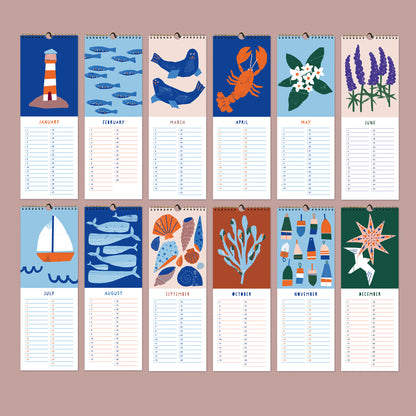 Kautzi 2025 Wall Calendar – Maritime Charm